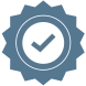 Blue checkmark