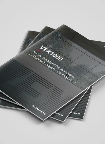 EXHAUSTO VEX1000 Magazin Mockup Stapel