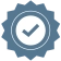 Blue checkmark