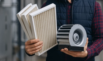 EXHAUSTO Mitarbeiter Ersatzteile und Filter Service