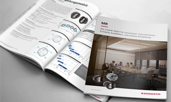 Mock-Up einer aufgeschlagenen Broschüre der MR Regelungsmodule