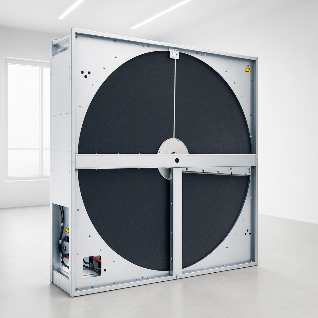 Rendering eines Rotationsw&auml;rmetauschers im Raum