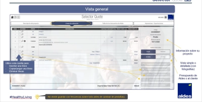 aldes-selector-quote-interfaz-vista-general