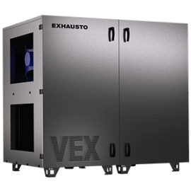 Produktabbildung EXHAUSTO VEX1000RS Duoblock Lüftungsgerät mit Rotor und seitlichen Anschlüssen