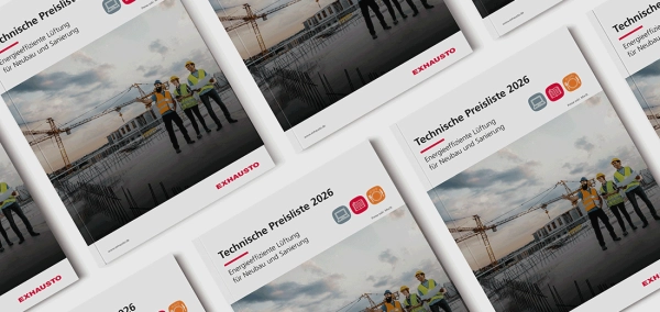 Mock-Up der EXHAUSTO Preisliste