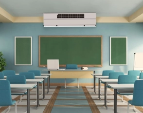 CTA double flux - école -classe - version apparente Aldes
