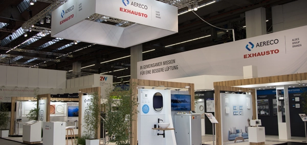 Messestand Aereco und EXHAUSTO ISH 2023