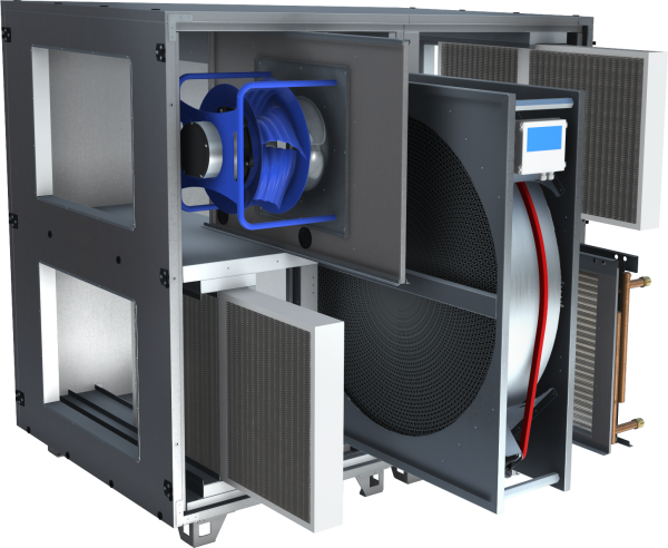 VEX1000-L&uuml;ftungsger&auml;t-offen-herausziehbare Komponeten