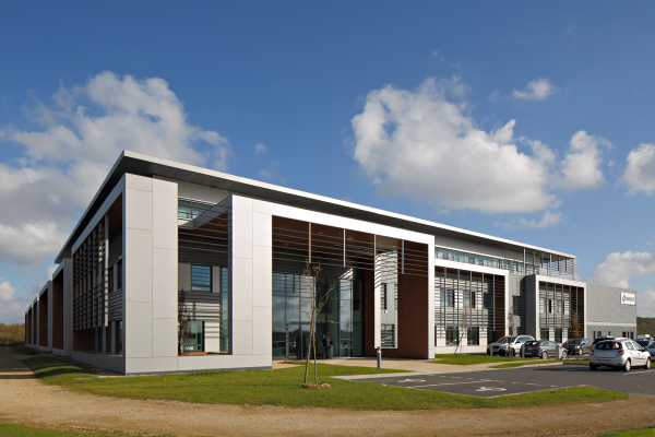 Gebäude Ansicht Aereco Headquarter in Frankreich