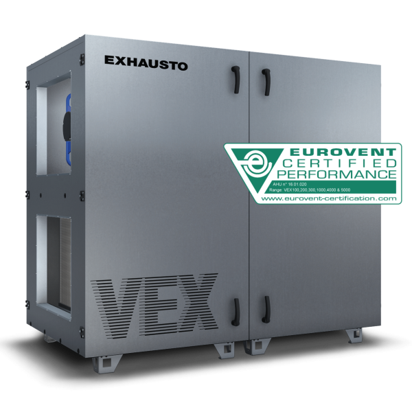 VEX1000-L&uuml;ftungsger&auml;t mit Eurovent-Zertifizierungslabel