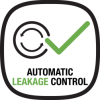 Piktogramm symbolisiert automatische Leckage Kontrolle