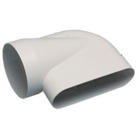 Codo horizontal 90° para conducto Ø125 mm