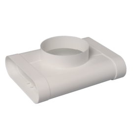 TE vertical 90° para boca Ø125 mm