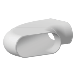 Codo horizontal caja PE