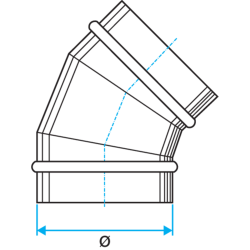 Codo 45°