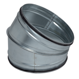 Codo 30º galva estampado + juntas Ø100 mm