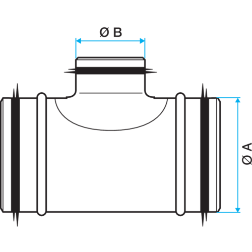Te Escuadra: TE con juntas