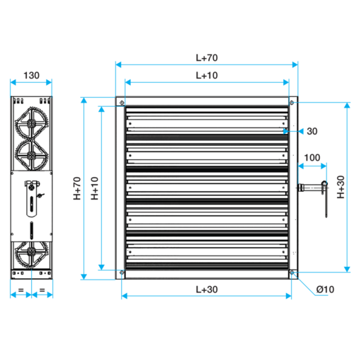 Compuerta de Regulación Rectangular CRGN