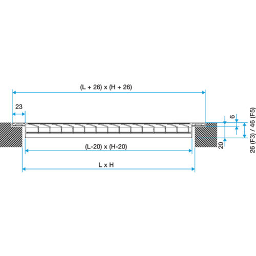 Serie GRIDLINED Exhaust - aluminio