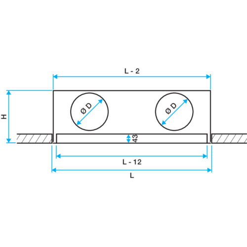 Serie LINED® Slim - aluminio